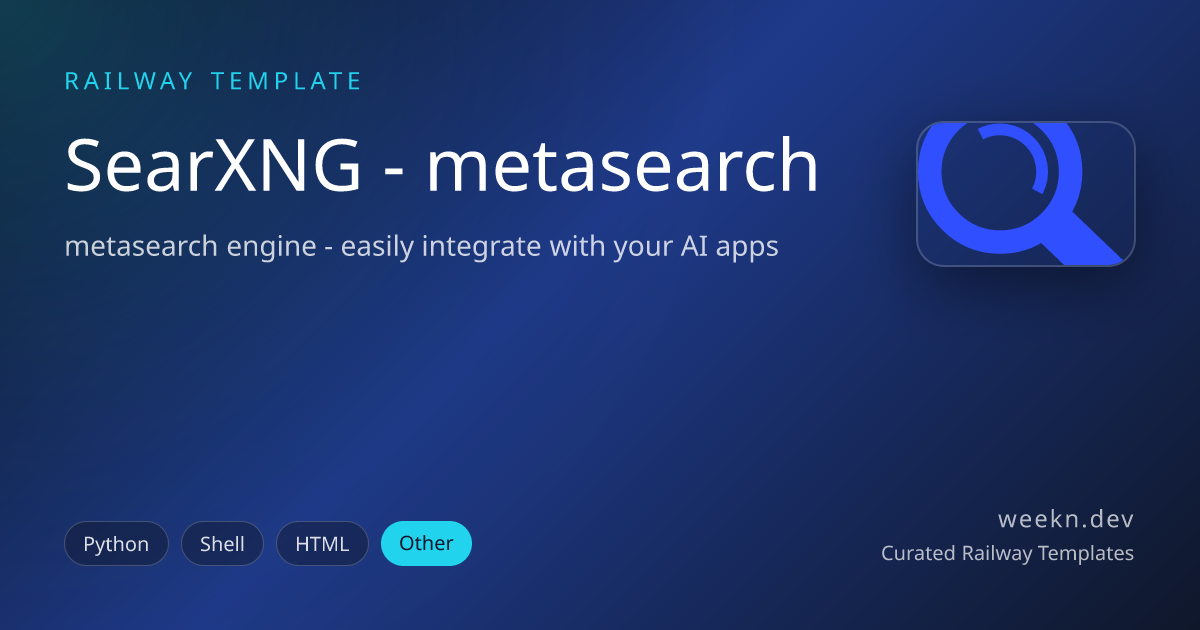 SearXNG - metasearch preview
