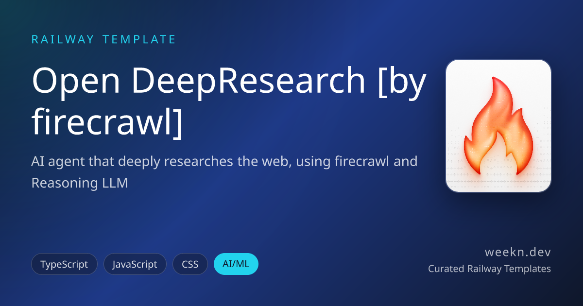 Open DeepResearch [by firecrawl] preview