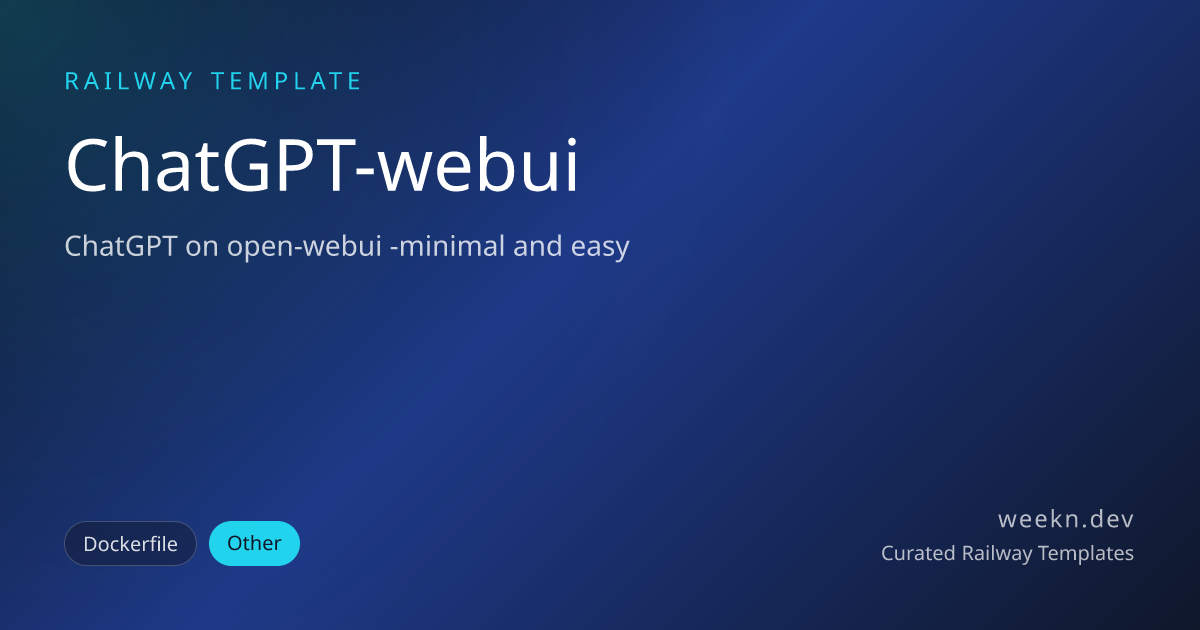 ChatGPT-webui preview