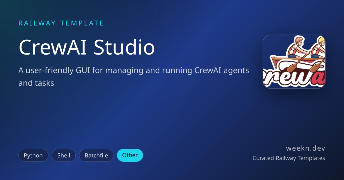 CrewAI Studio preview